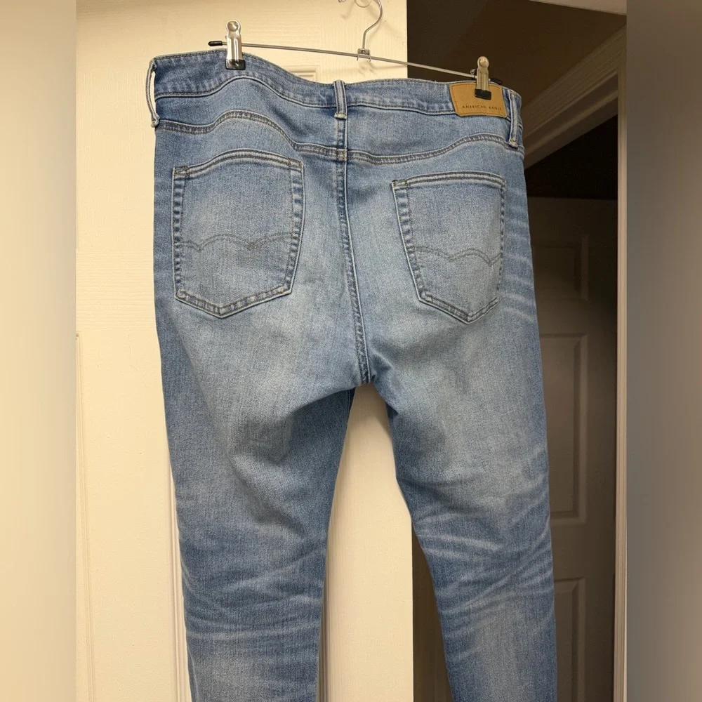American Eagle Outfitters Men’s AE AirFlex+ Skinny Jeans 36x30 Blue High Stretch